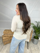 Closer Long Sleeve Top-120 Long Sleeve Tops-White Birch-Heathered Boho Boutique, Women's Fashion and Accessories in Palmetto, FL