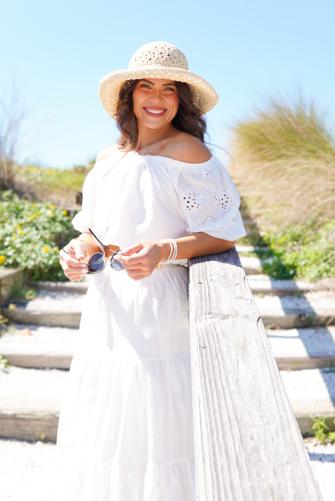 At the Lookout Top-110 Short Sleeve Top-White Birch-Heathered Boho Boutique, Women's Fashion and Accessories in Palmetto, FL