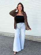 Moment of Truth Palazzo Jeans by Risen-190 JEANS-Risen Jeans-Heathered Boho Boutique, Women's Fashion and Accessories in Palmetto, FL