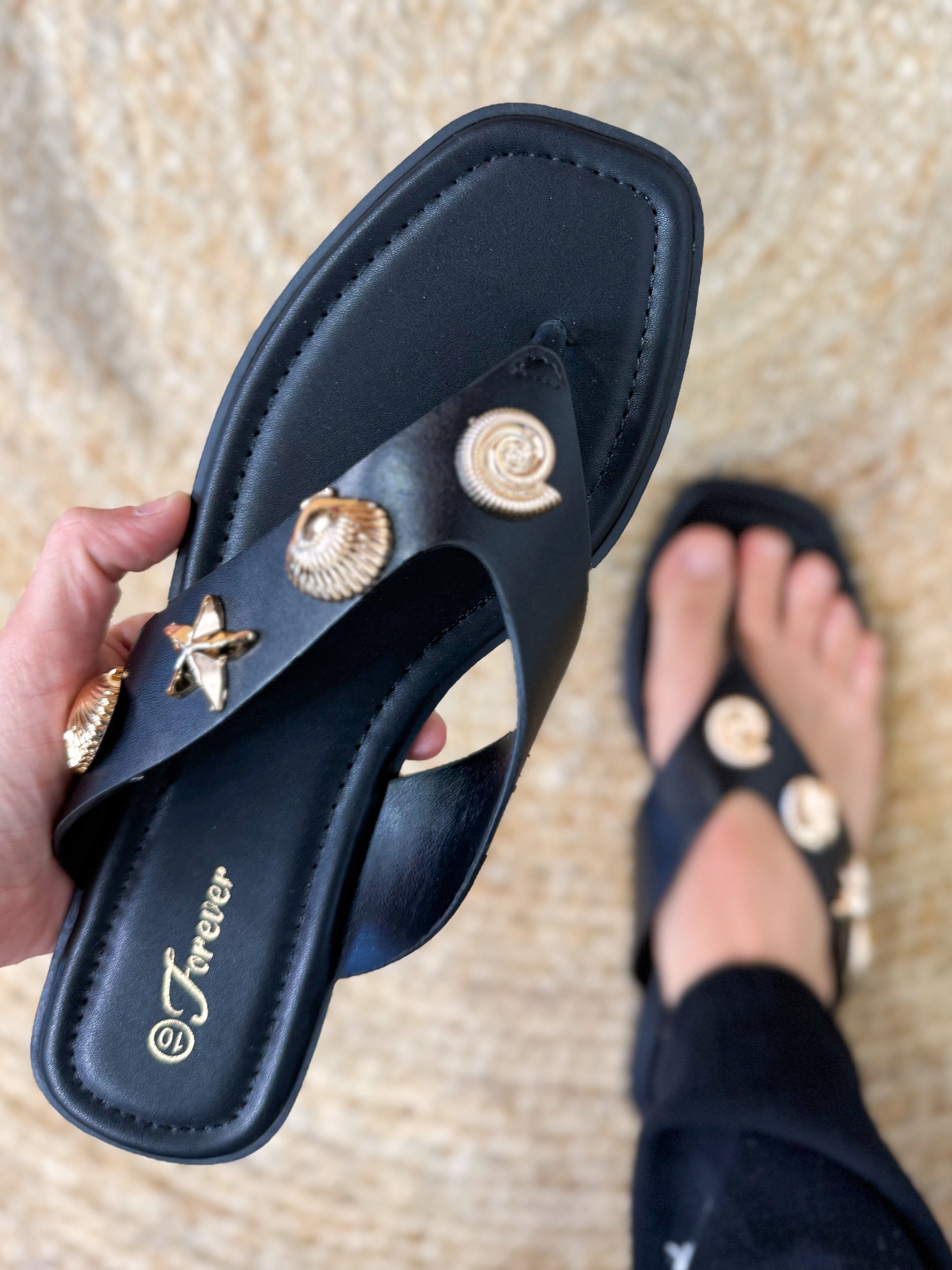 Amount of Style Sandals - Black-350 SHOES-Forever Link-Heathered Boho Boutique, Women's Fashion and Accessories in Palmetto, FL