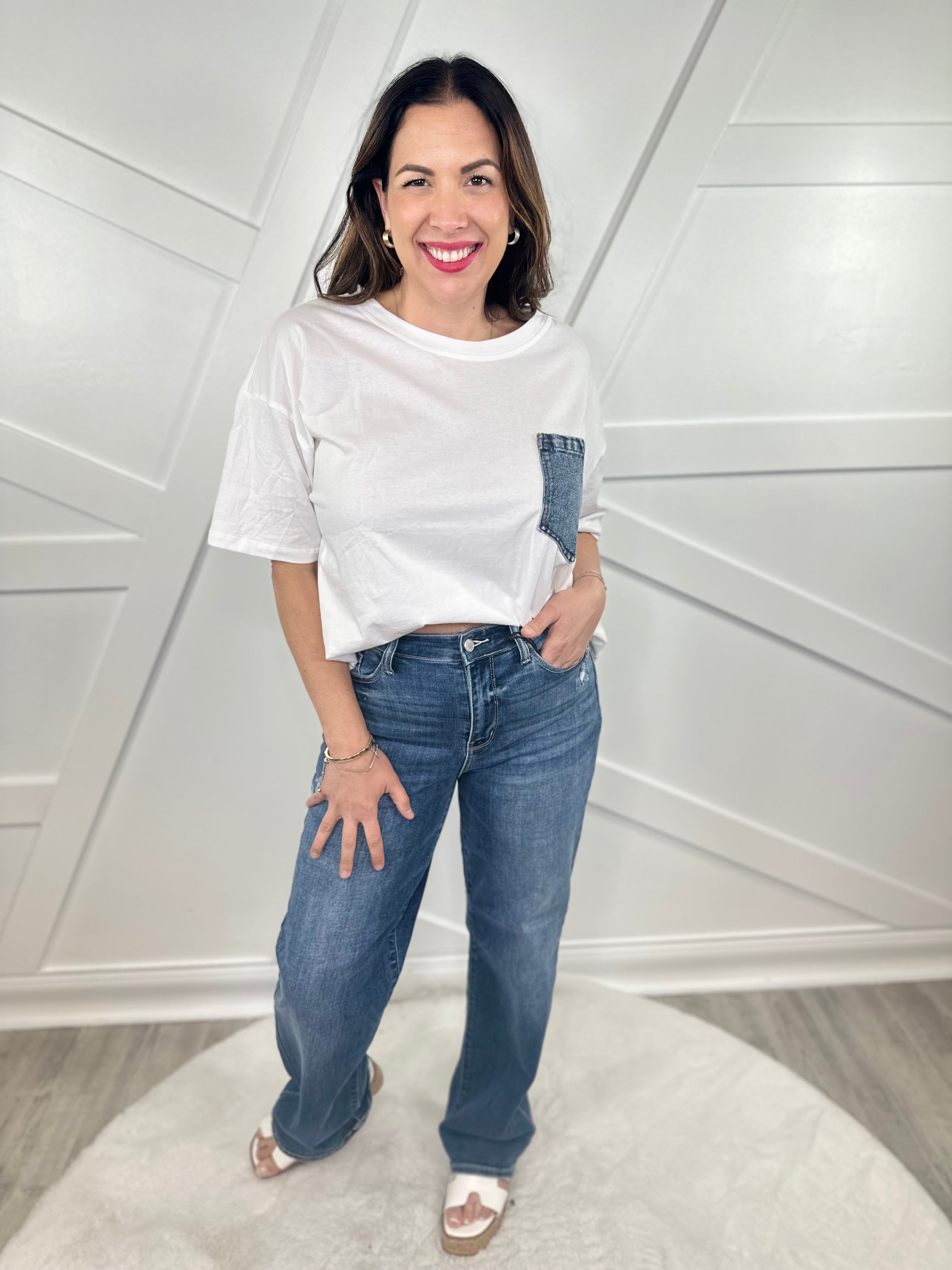 Major Upgrade Straight Leg Jeans by Judy Blue-190 Jeans-Judy Blue-Heathered Boho Boutique, Women's Fashion and Accessories in Palmetto, FL