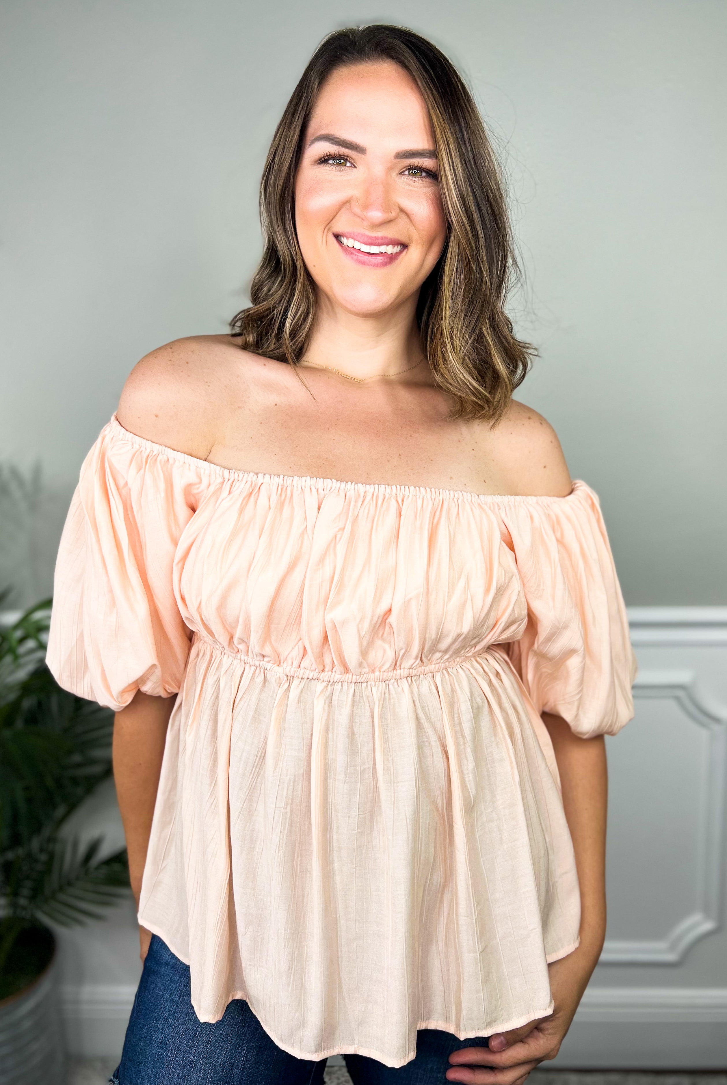 Take A Moment Top-110 Short Sleeve Top-Easel-Heathered Boho Boutique, Women's Fashion and Accessories in Palmetto, FL