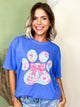 Preppy Paw Print Graphic Tee-130 Graphic Tees-Heathered Boho-Heathered Boho Boutique, Women's Fashion and Accessories in Palmetto, FL