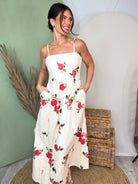 Rose Garden Reverie Dress-230 DRESSES/JUMPSUITS/ROMPERS-DAVI & DANI-Heathered Boho Boutique, Women's Fashion and Accessories in Palmetto, FL