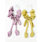 Soft Textured Flower Detailed Scrunchie Set-340 Other Accessories-Love and Repeat-Heathered Boho Boutique, Women's Fashion and Accessories in Palmetto, FL