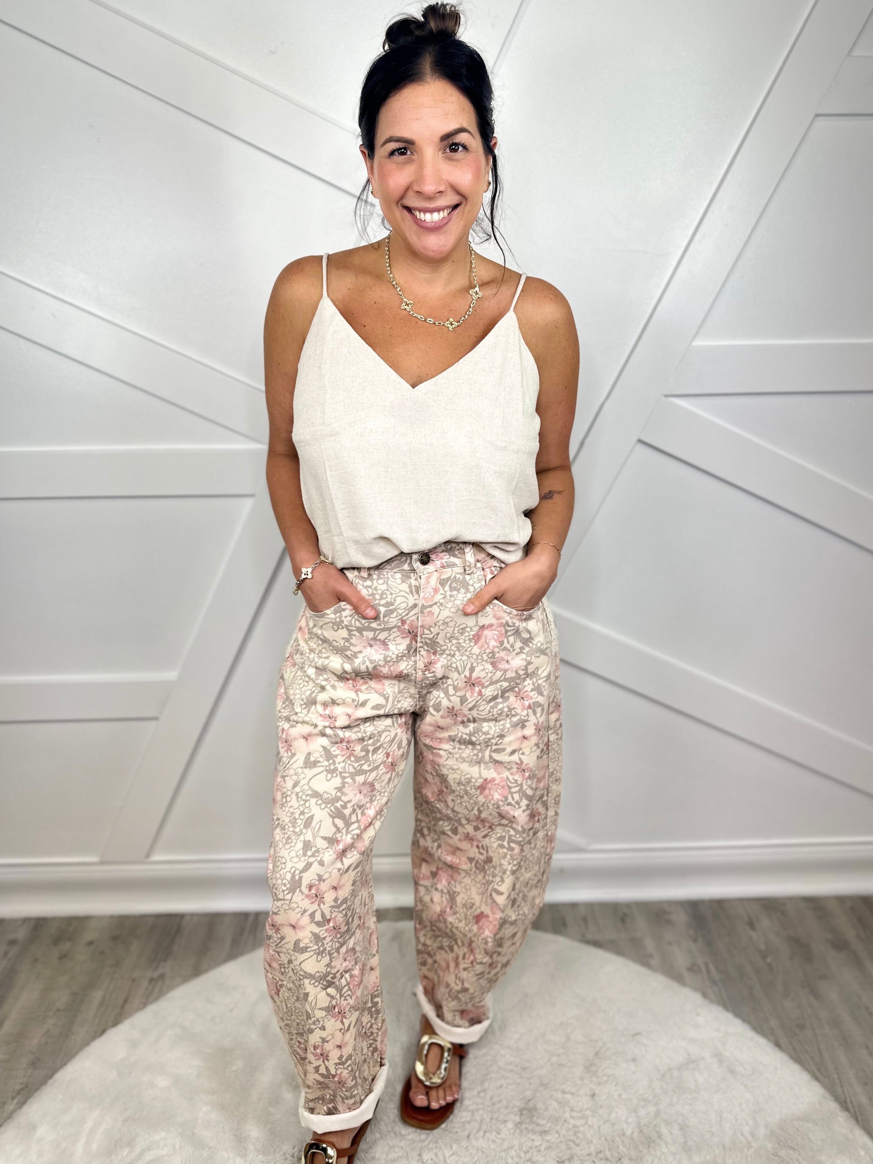 Restock: Field of Dreams Pants-150 PANTS-Davi & Dani-Heathered Boho Boutique, Women's Fashion and Accessories in Palmetto, FL