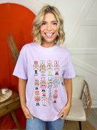 Multi Christmas Nutcracker Graphic Tee-130 Graphic Tees-Heathered Boho-Heathered Boho Boutique, Women's Fashion and Accessories in Palmetto, FL