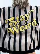 Stay Weird Oversized Cardigan-220 CARDIGANS KIMONOS-Pebby Forevee-Heathered Boho Boutique, Women's Fashion and Accessories in Palmetto, FL