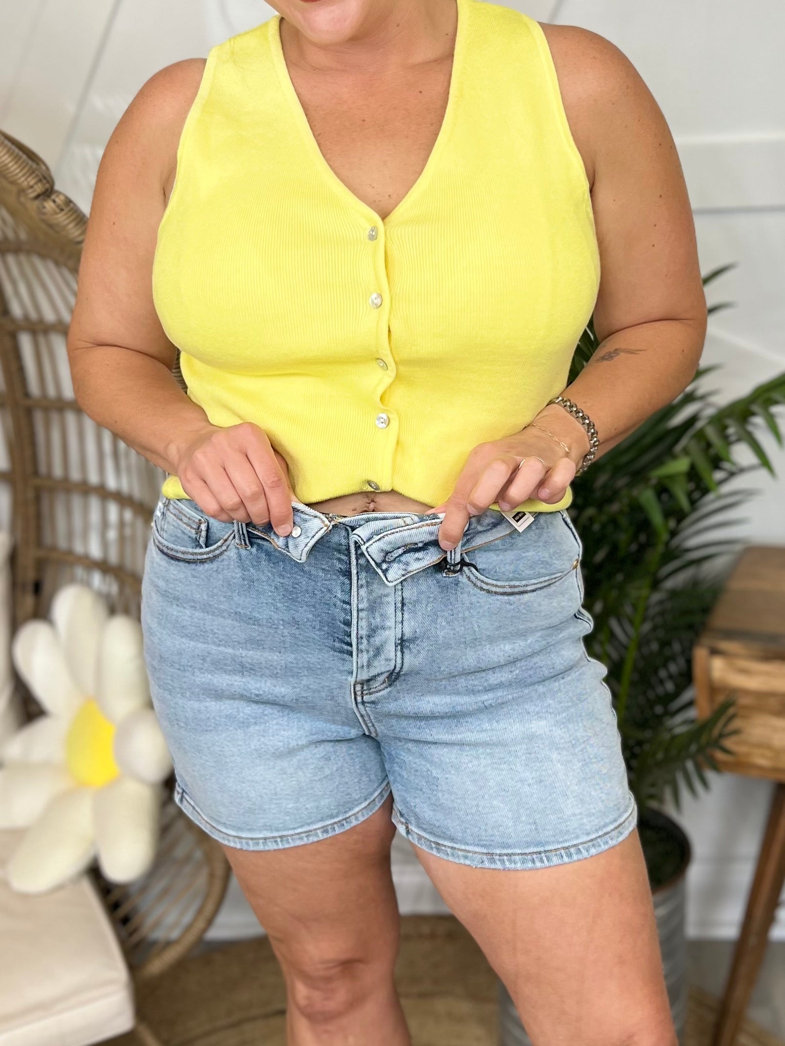 Off Duty Shorts by Judy Blue-160 SHORTS-Judy Blue-Heathered Boho Boutique, Women's Fashion and Accessories in Palmetto, FL