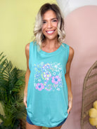 Summer Seahorse Tank Top-130 Graphic Tees-Heathered Boho-Heathered Boho Boutique, Women's Fashion and Accessories in Palmetto, FL