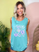Summer Seahorse Tank Top-130 Graphic Tees-Heathered Boho-Heathered Boho Boutique, Women's Fashion and Accessories in Palmetto, FL