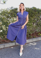 Restock: Count Your Blessing Dress-230 Dresses/Jumpsuits/Rompers-She + Sky-Heathered Boho Boutique, Women's Fashion and Accessories in Palmetto, FL