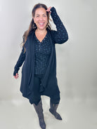 Ciao Sleeveless Cardigan-220 Cardigans/ Kimonos-Heimish-Heathered Boho Boutique, Women's Fashion and Accessories in Palmetto, FL