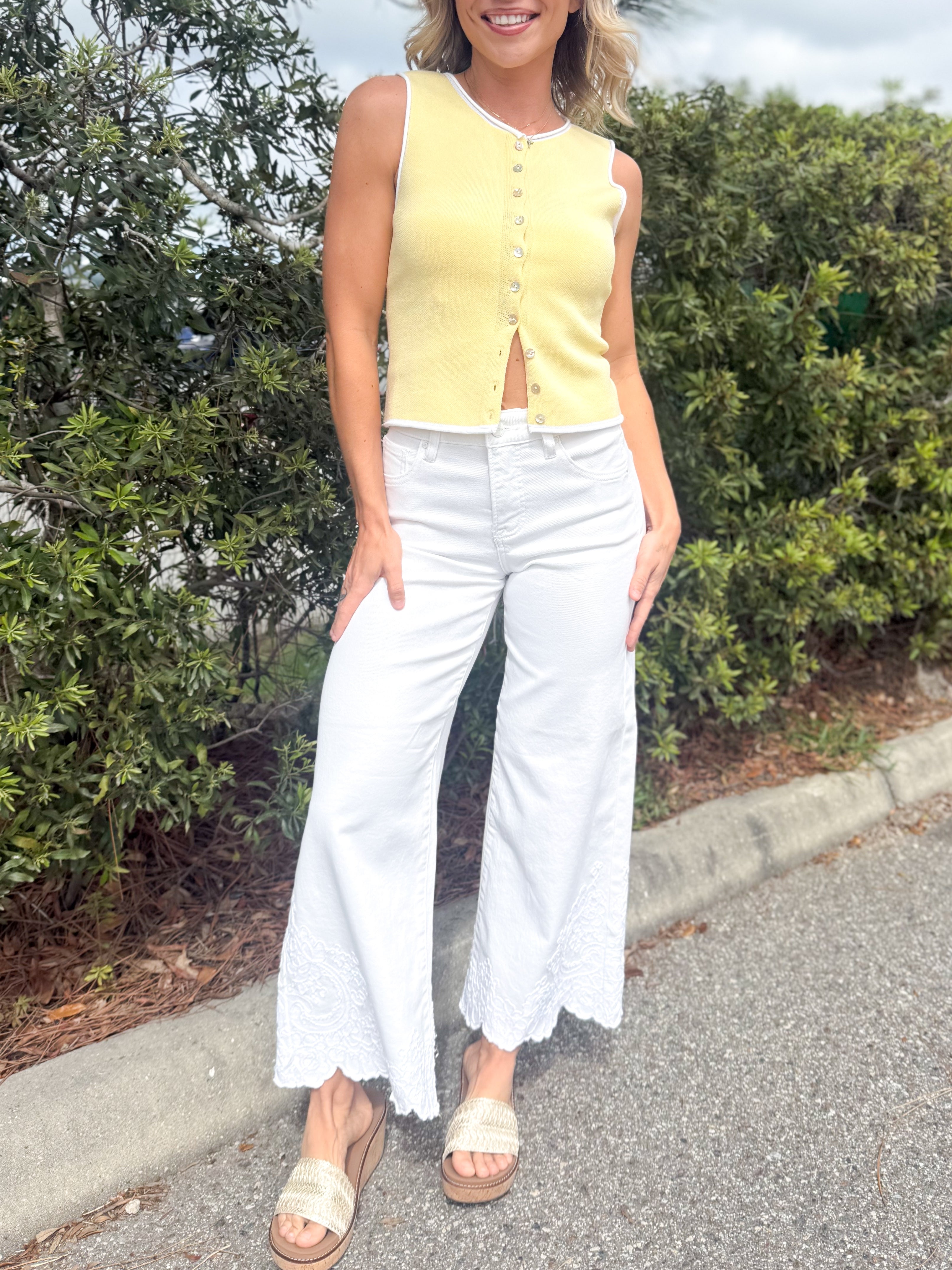 Grace & Ease Tummy Control Cropped Jean By Risen-190 Jeans-RISEN-Heathered Boho Boutique, Women's Fashion and Accessories in Palmetto, FL