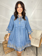 Free Spirit Dress-230 Dresses/Jumpsuits/Rompers-BlueVelvet-Heathered Boho Boutique, Women's Fashion and Accessories in Palmetto, FL