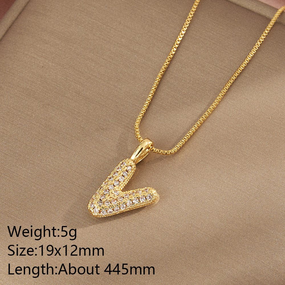 All About YOU Initial Necklace-310 JEWELRY-NIHAO JEWELRY-Heathered Boho Boutique, Women's Fashion and Accessories in Palmetto, FL