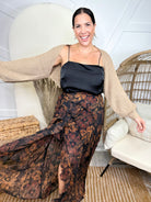 Bloom Again Skirt-170 Skort/ Skirt-Cozy Co-Heathered Boho Boutique, Women's Fashion and Accessories in Palmetto, FL