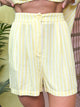 Striped Trouser Shorts-160 SHORTS-SOUTHERN GRACE-Heathered Boho Boutique, Women's Fashion and Accessories in Palmetto, FL