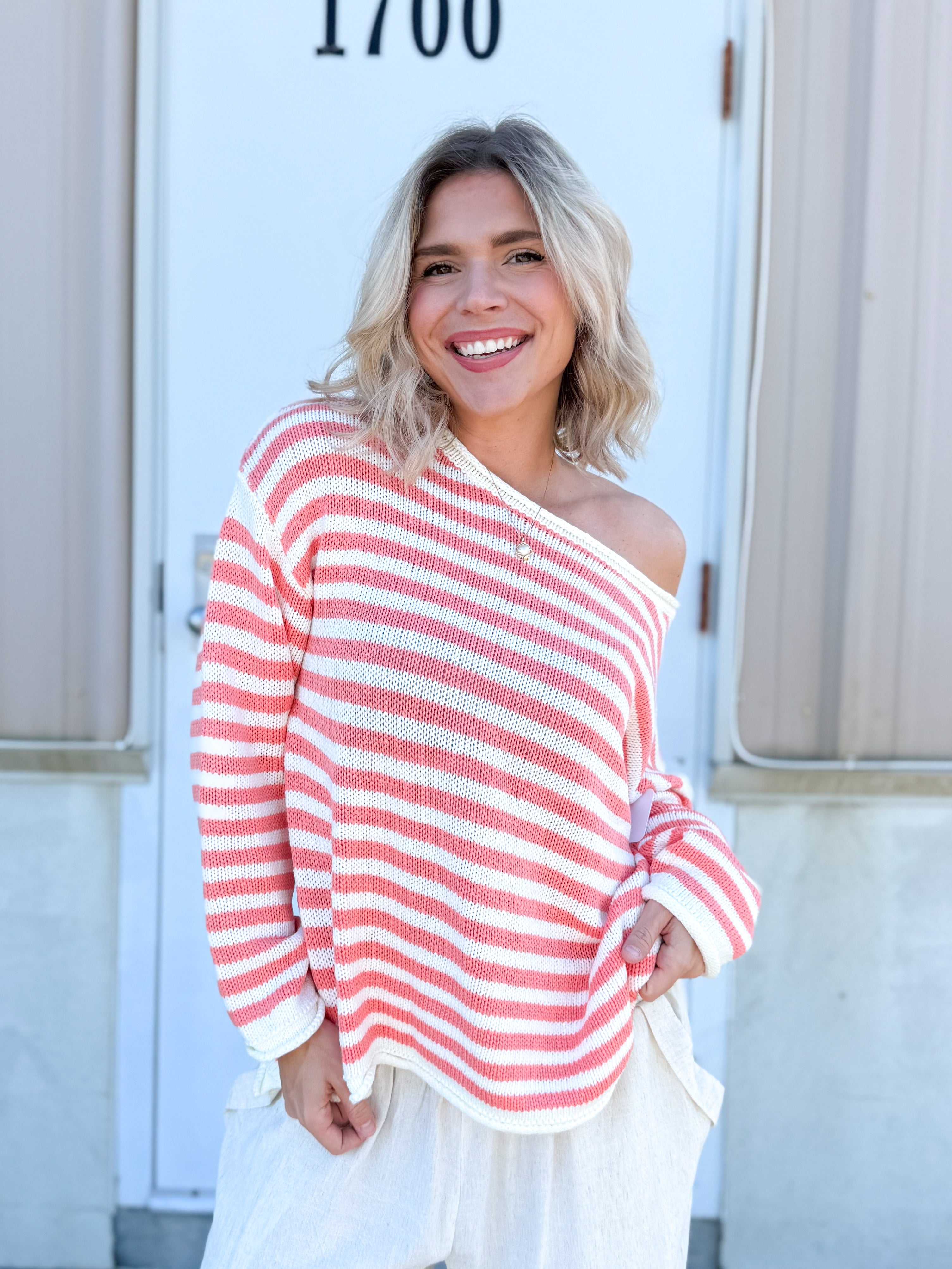 Restock: Mesmerize Sweater-125 Sweater-White Birch-Heathered Boho Boutique, Women's Fashion and Accessories in Palmetto, FL