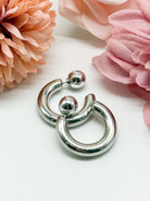 Thick and Bold Hoop Earring-310 Jewelry-RM Manufacturing-Heathered Boho Boutique, Women's Fashion and Accessories in Palmetto, FL