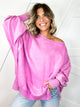 The Lived-In Luxe Pullover-125 SWEATER-ZENANA-Heathered Boho Boutique, Women's Fashion and Accessories in Palmetto, FL
