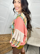 Flower Patch Top-120 Long Sleeve Tops-Easel-Heathered Boho Boutique, Women's Fashion and Accessories in Palmetto, FL