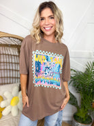 Wild Soul & Loves Rock N Roll Graphic Tee-Espresso-130 Graphic Tees-Heathered Boho-Heathered Boho Boutique, Women's Fashion and Accessories in Palmetto, FL