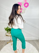 Great Start Pull On Capri - Caribbean-150 PANTS-YMI-Heathered Boho Boutique, Women's Fashion and Accessories in Palmetto, FL