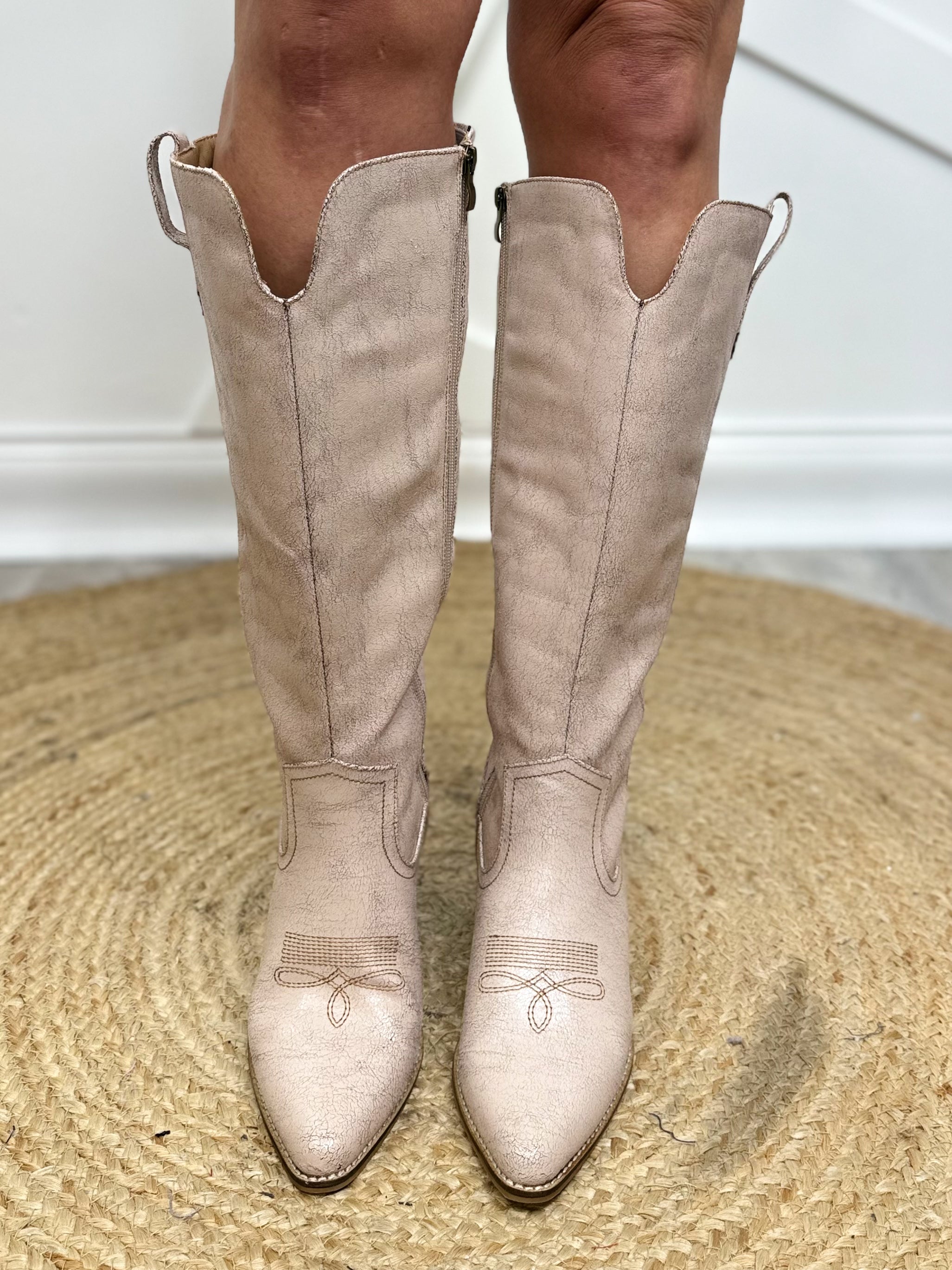 Hats Off Boots - Putty Crackle-350 Shoes-Corkys-Heathered Boho Boutique, Women's Fashion and Accessories in Palmetto, FL