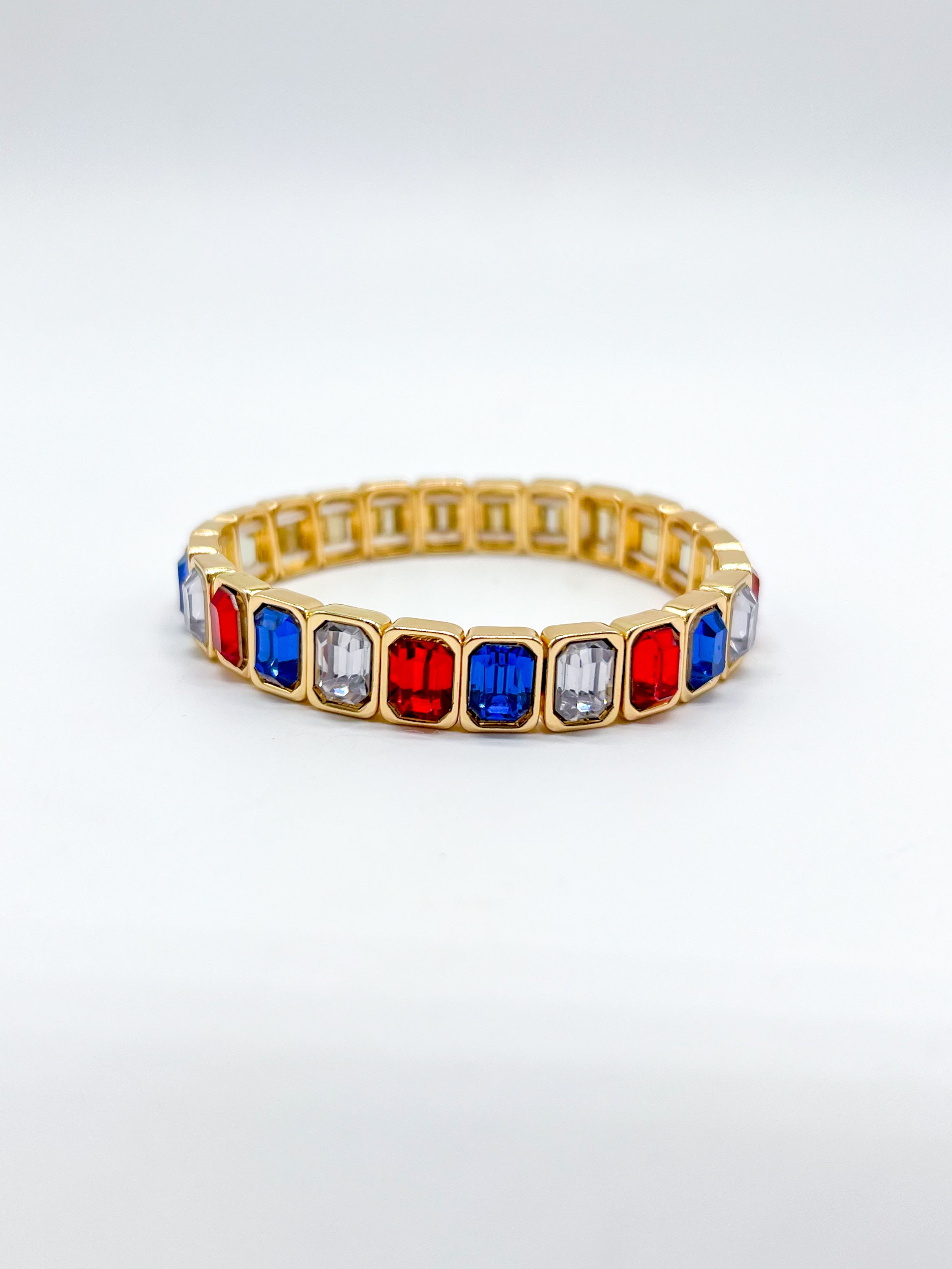 Bring on the Bling Stretch Bracelet-310 Jewelry-Rough Sketch-Heathered Boho Boutique, Women's Fashion and Accessories in Palmetto, FL