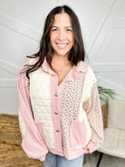 To Perfection Jacket - Pink-200 Jackets/Shackets-Pol-Heathered Boho Boutique, Women's Fashion and Accessories in Palmetto, FL