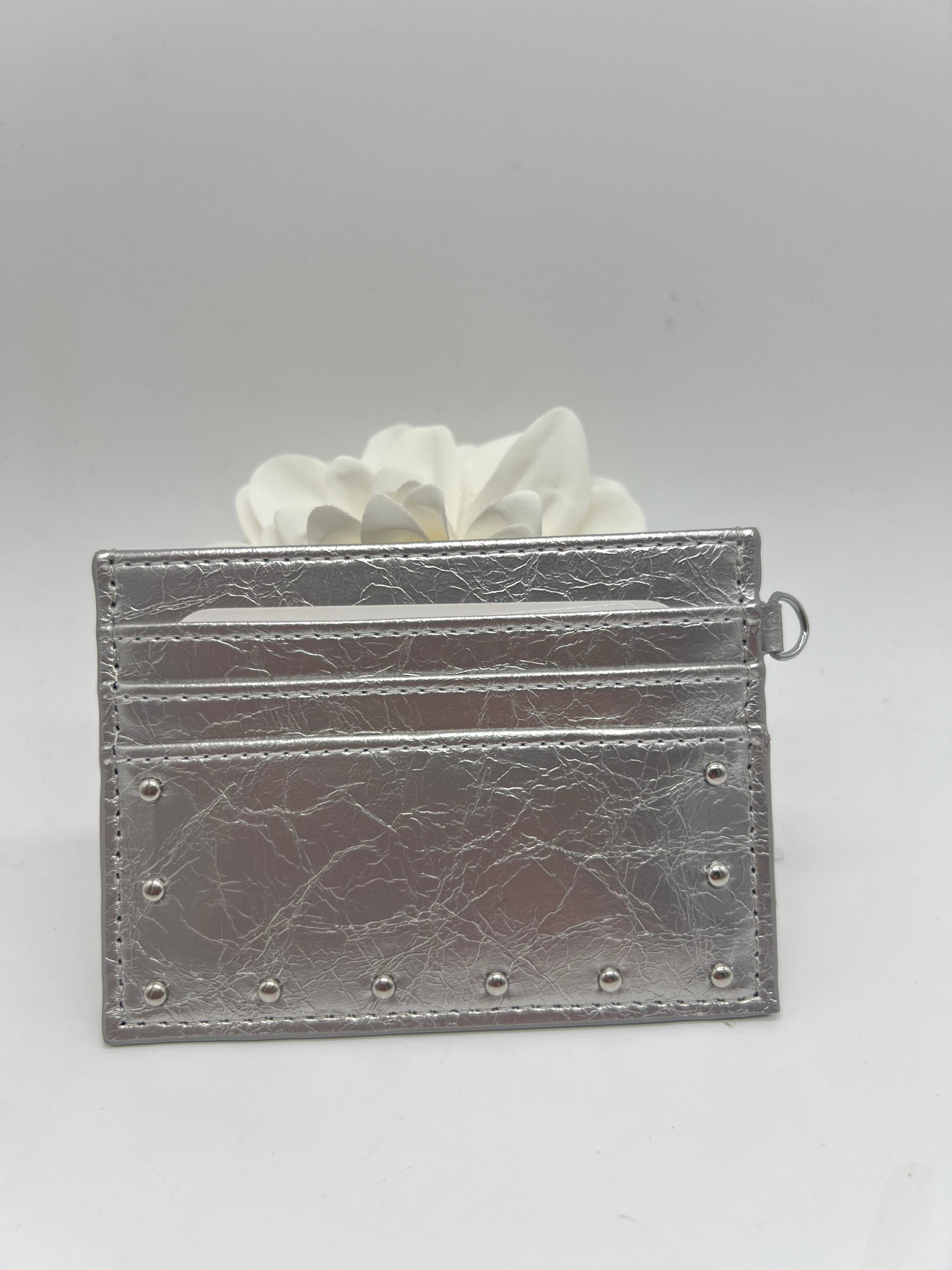 Studded Card Wallet-320 BAGS-UNNI-Heathered Boho Boutique, Women's Fashion and Accessories in Palmetto, FL