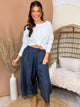 Restock: Lace & Leisure Wide Leg Pants-150 PANTS-ODDI-Heathered Boho Boutique, Women's Fashion and Accessories in Palmetto, FL