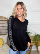 Effortless Shine Top-120 LONG SLEEVE TOPS-VOCAL-Heathered Boho Boutique, Women's Fashion and Accessories in Palmetto, FL