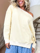 Soft Spoken Waffle Knit Top-120 Long Sleeve Tops-VERY J-Heathered Boho Boutique, Women's Fashion and Accessories in Palmetto, FL