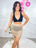 RESTOCK: Tassel Cover Up Skirt-300 Swimwear-Stylish Swimwear-Heathered Boho Boutique, Women's Fashion and Accessories in Palmetto, FL