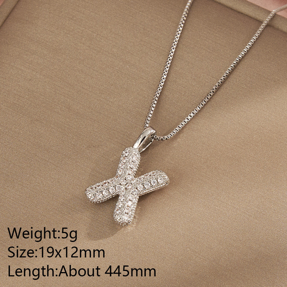All About YOU Initial Necklace-310 JEWELRY-NIHAO JEWELRY-Heathered Boho Boutique, Women's Fashion and Accessories in Palmetto, FL