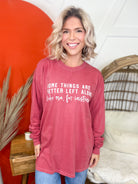 Some Things Are Better Graphic Long Sleeve-130 Graphic Tees-Heathered Boho-Heathered Boho Boutique, Women's Fashion and Accessories in Palmetto, FL
