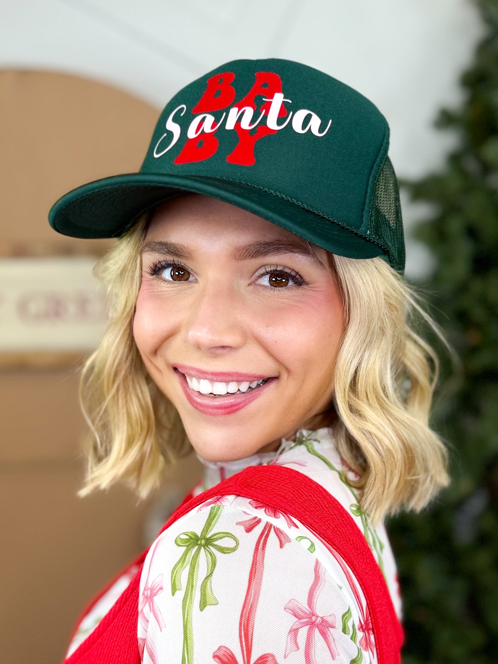 Santa Baby Hat-330 Headwear-Stated-Heathered Boho Boutique, Women's Fashion and Accessories in Palmetto, FL