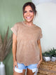The Sunny Side Tee-110 SHORT SLEEVE TOP-ZENANA-Heathered Boho Boutique, Women's Fashion and Accessories in Palmetto, FL