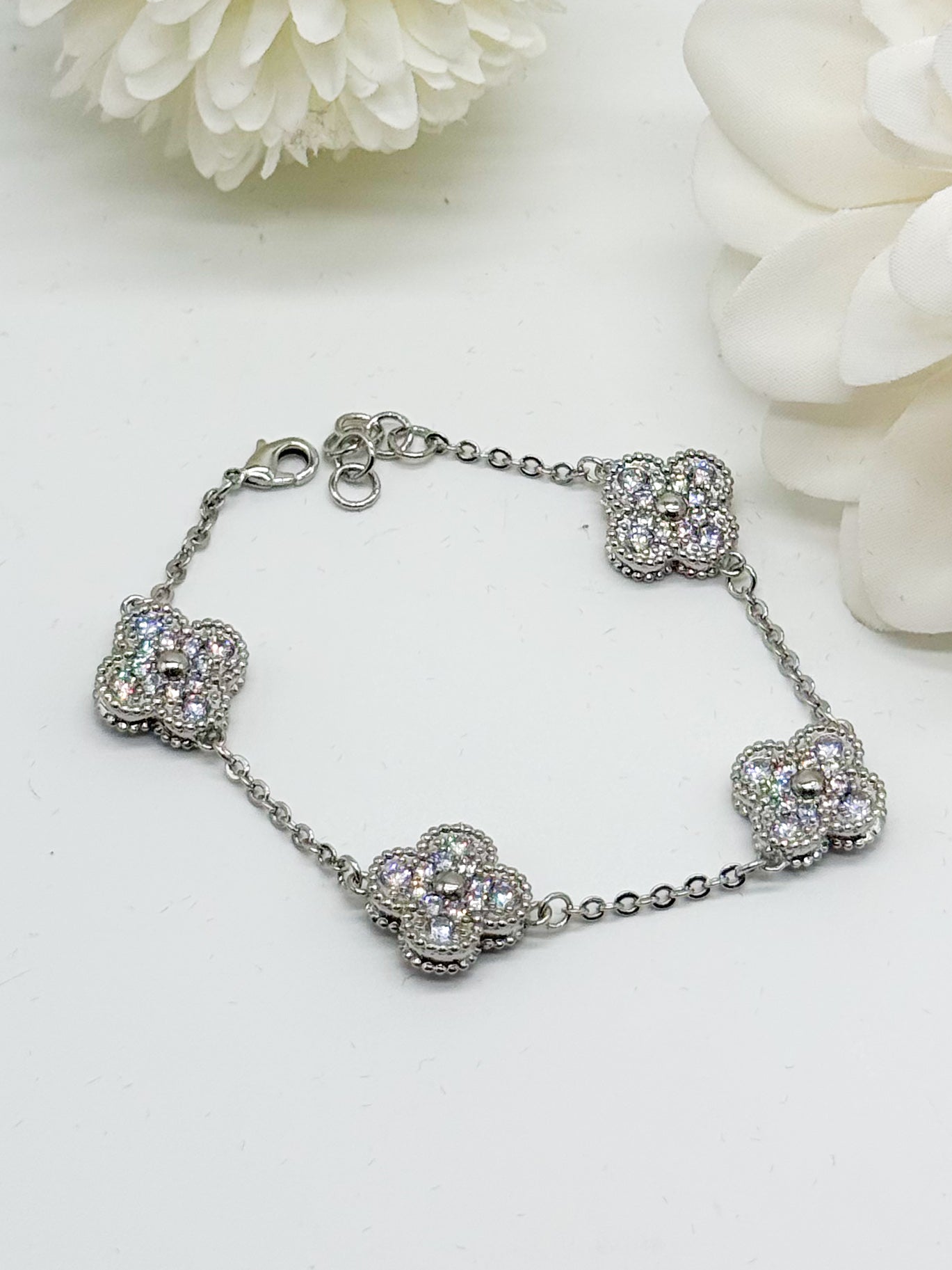 Attention Getting Flower Bracelet-310 Jewelry-Joseph Anthony NY, Inc-Heathered Boho Boutique, Women's Fashion and Accessories in Palmetto, FL