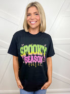 Spooky Season Graphic Tee-130 Graphic Tees-Heathered Boho-Heathered Boho Boutique, Women's Fashion and Accessories in Palmetto, FL