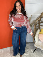 The Main Character Wide Leg Jeans-190 JEANS-ZENANA-Heathered Boho Boutique, Women's Fashion and Accessories in Palmetto, FL