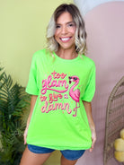 Too Glam Graphic Tee-130 Graphic Tees-Heathered Boho-Heathered Boho Boutique, Women's Fashion and Accessories in Palmetto, FL