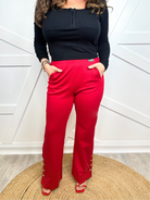 Gala Pants - Red-150 PANTS-DEAR SCARLETT-Heathered Boho Boutique, Women's Fashion and Accessories in Palmetto, FL