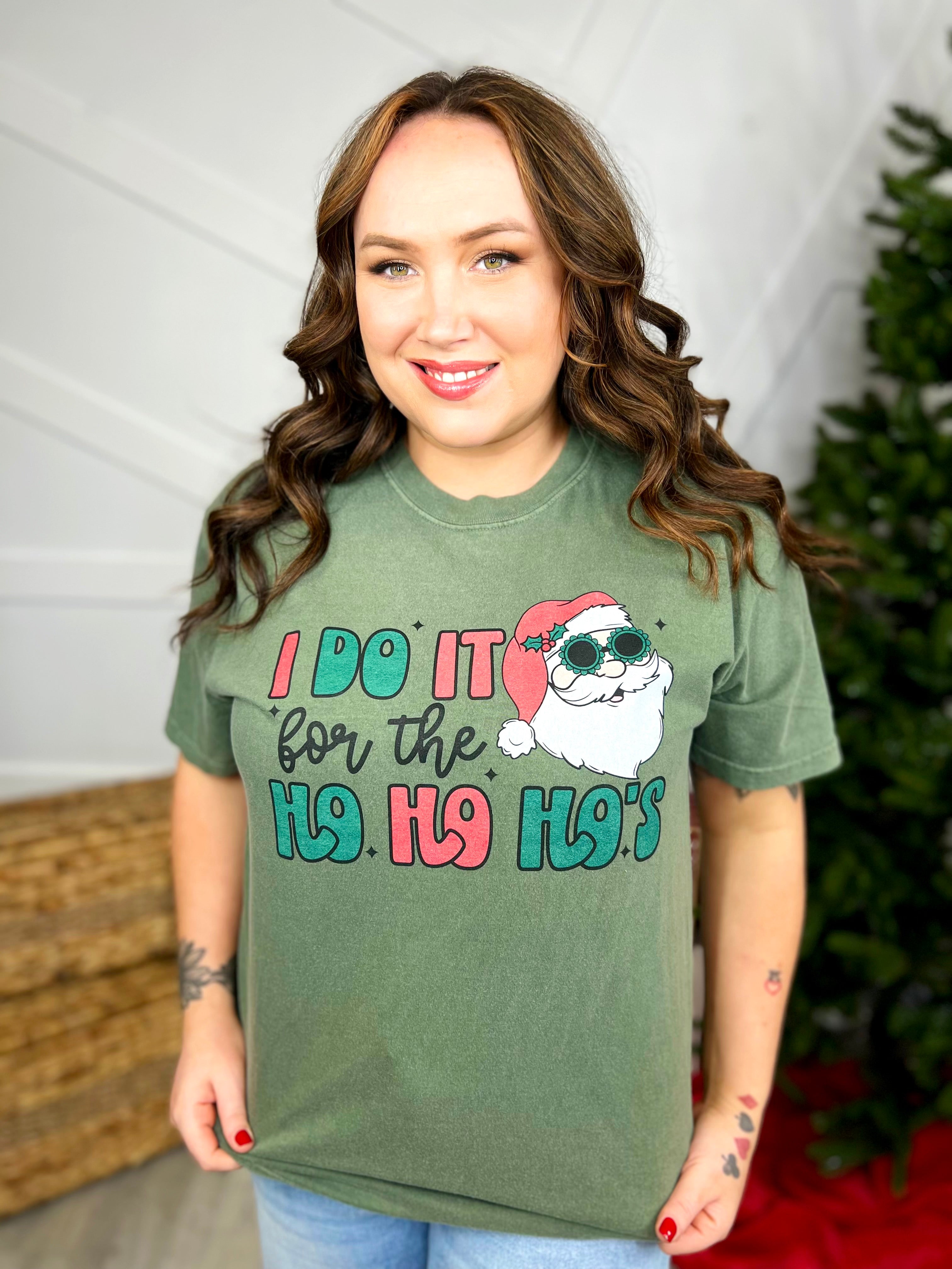 I Do It For The Ho's Graphic Tee-130 Graphic Tees-Heathered Boho-Heathered Boho Boutique, Women's Fashion and Accessories in Palmetto, FL