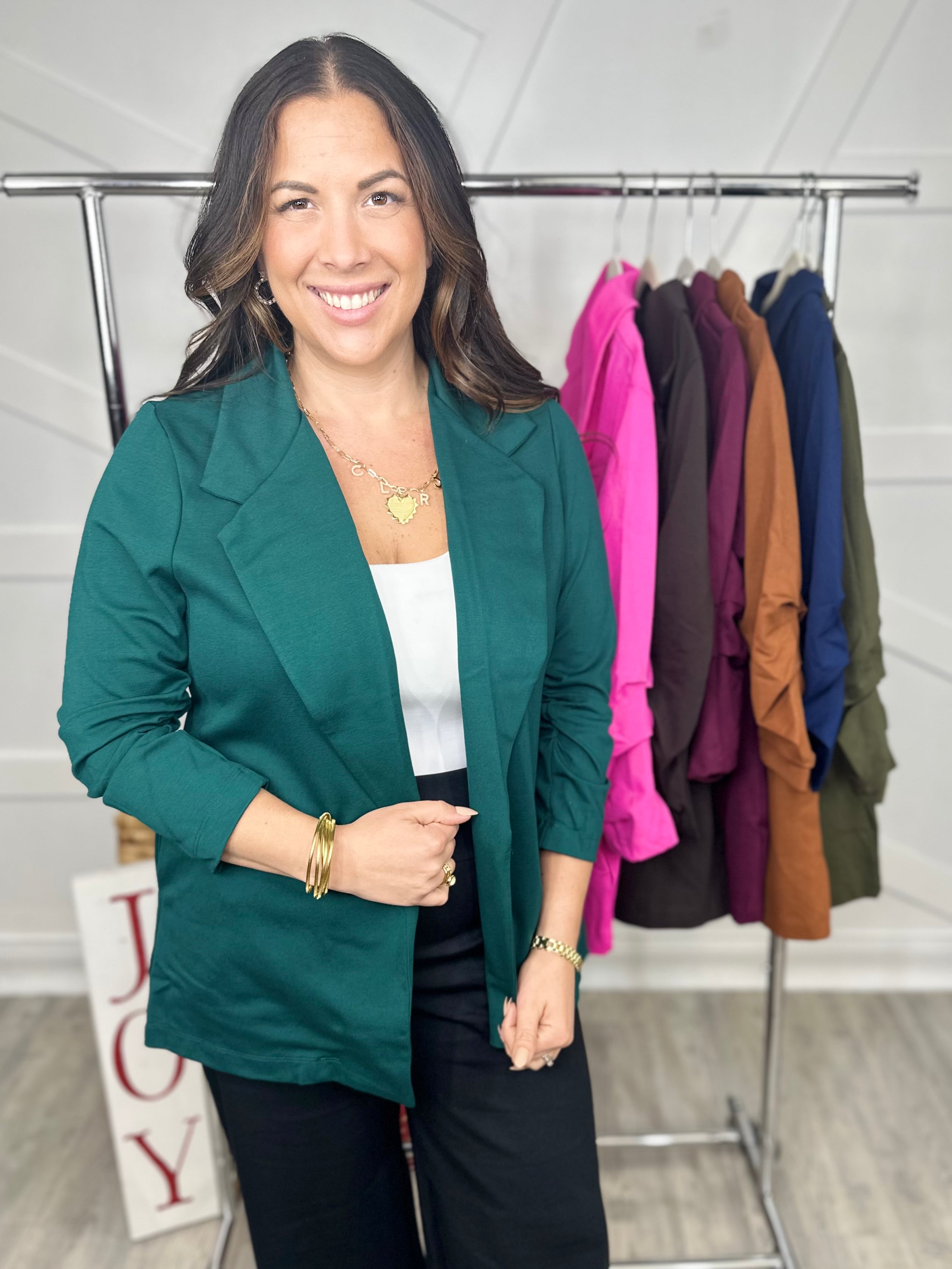 RESTOCK : Magic Maker Blazer-200 Jackets/Shackets-DEAR SCARLETT-Heathered Boho Boutique, Women's Fashion and Accessories in Palmetto, FL