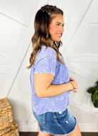 Perfect Day Blouse-110 Short Sleeve Top-Very J-Heathered Boho Boutique, Women's Fashion and Accessories in Palmetto, FL