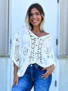 The Coastal Escape Top-110 SHORT SLEEVE TOP-HEIMISH-Heathered Boho Boutique, Women's Fashion and Accessories in Palmetto, FL