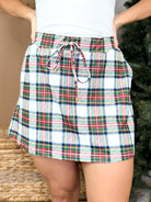 Christmas Plaid Skort-170 Skort/ Skirt-JESS LEA-Heathered Boho Boutique, Women's Fashion and Accessories in Palmetto, FL